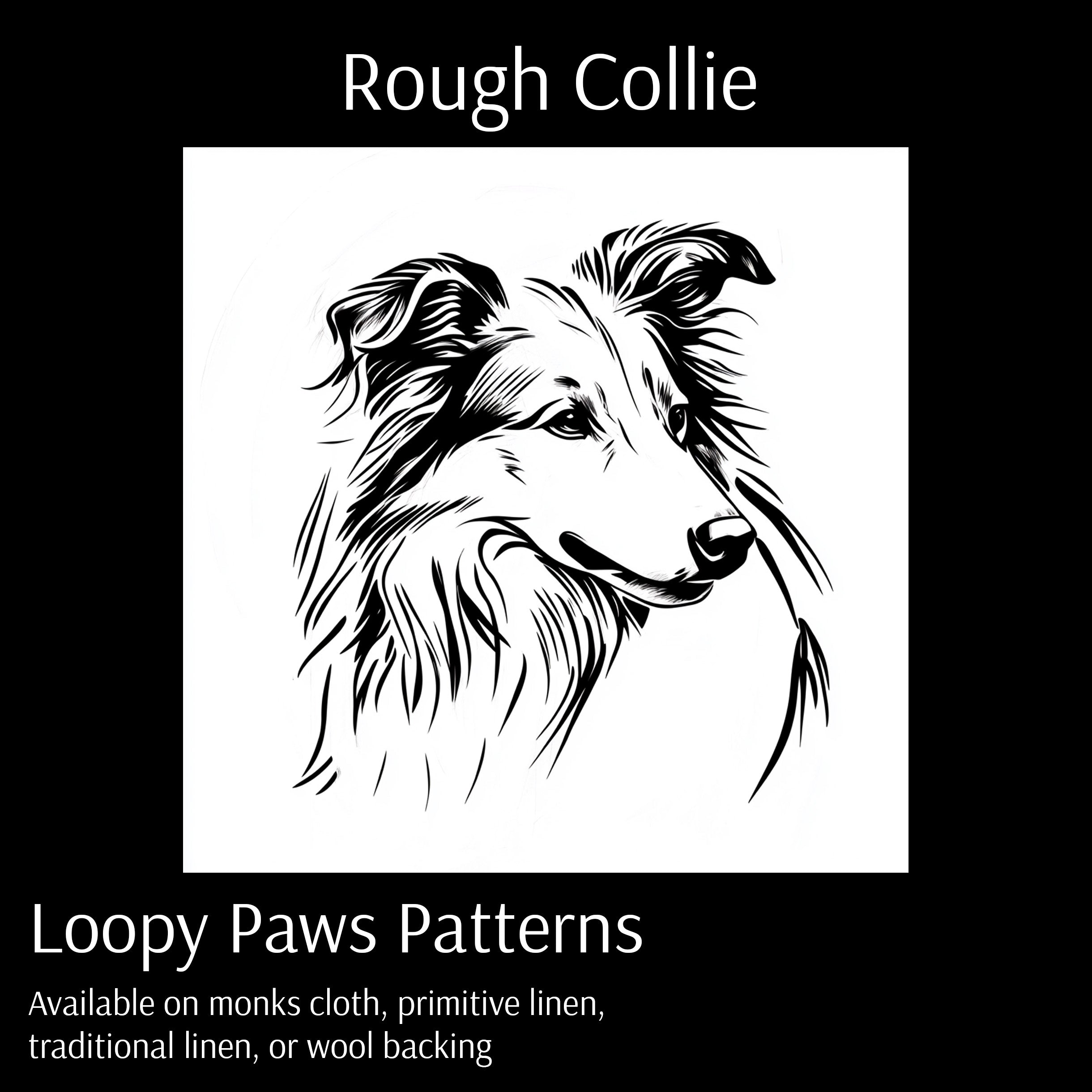 Rough Collie - Loopy Paws Pattern